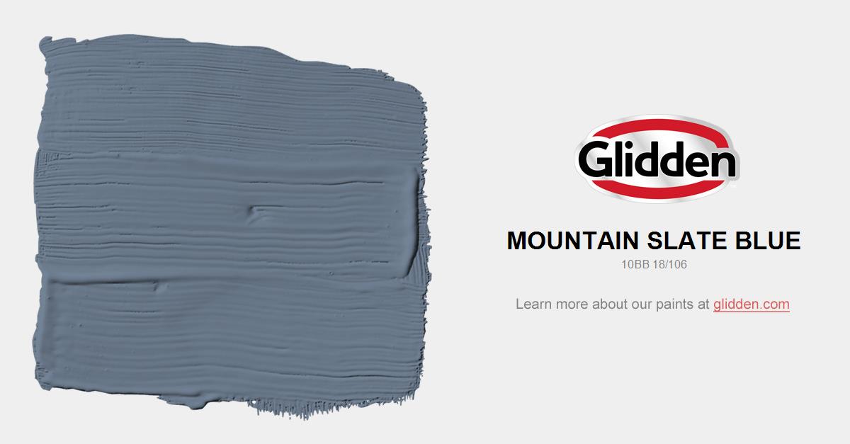 Mountain Slate Blue Paint Color Glidden Paint Colors