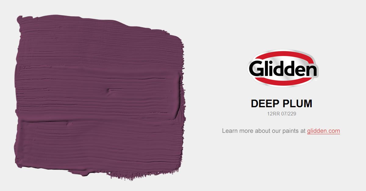 Deep Plum Paint Color Glidden Paint Colors