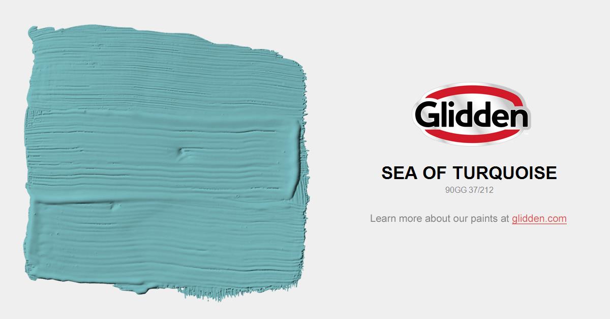 Sea Of Turquoise Paint Color Glidden Colors