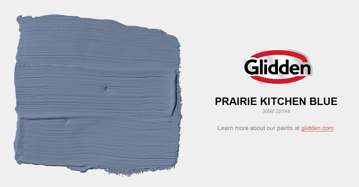 Prairie Kitchen Blue Paint Color Glidden Paint Colors