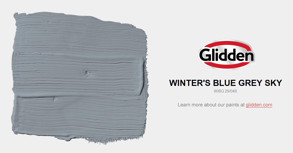 Winter S Blue Grey Sky Paint Color Glidden Colors