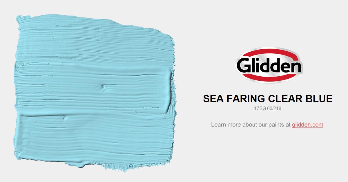 Sea Faring Clear Blue Paint Color Glidden Colors