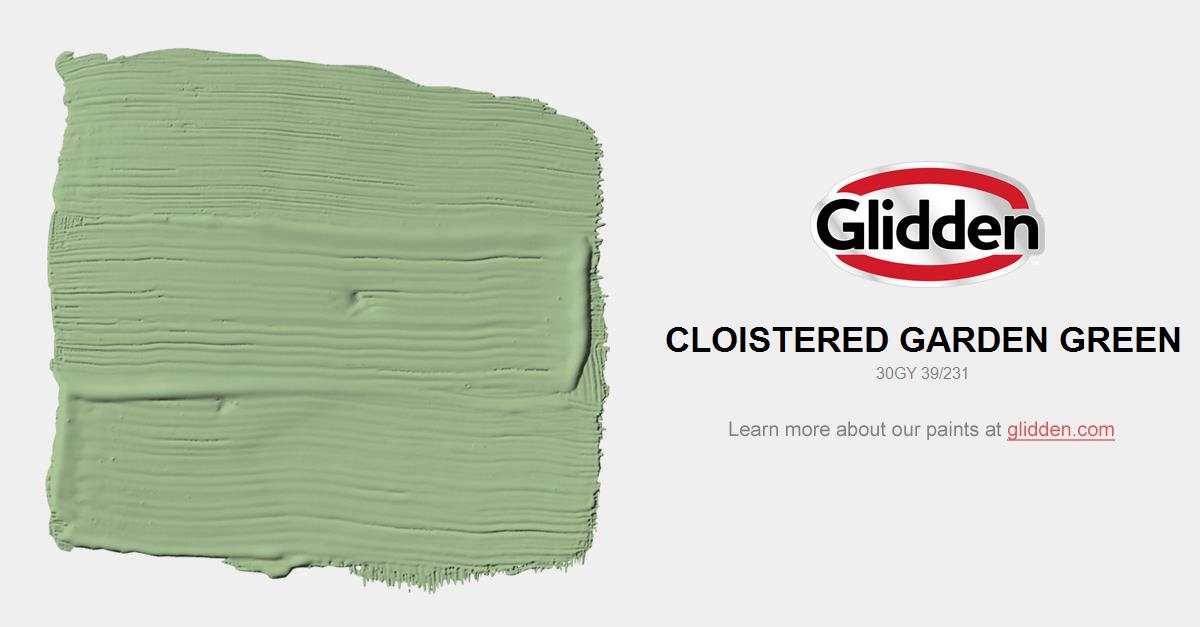 Cloistered Garden Green Paint Color Glidden Colors