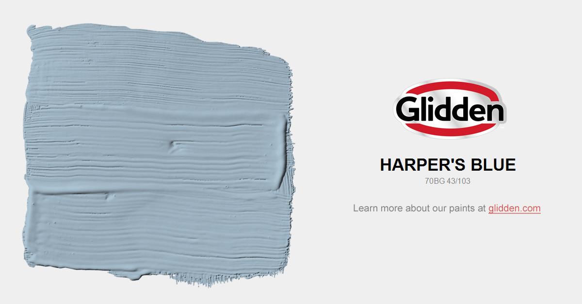Harper S Blue Paint Color Glidden Colors