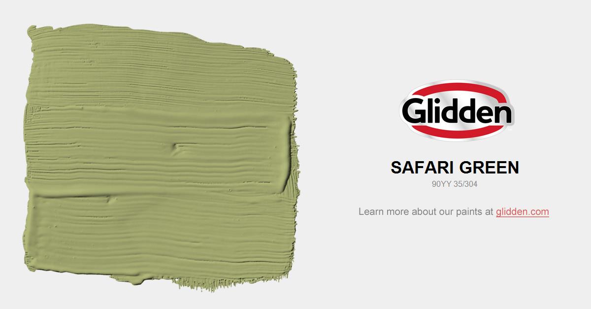 Safari Green Paint Color Glidden Colors