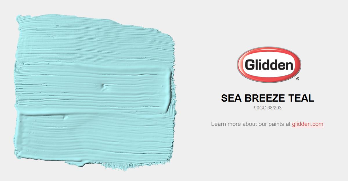 Sea Breeze Teal Paint Color Glidden Colors