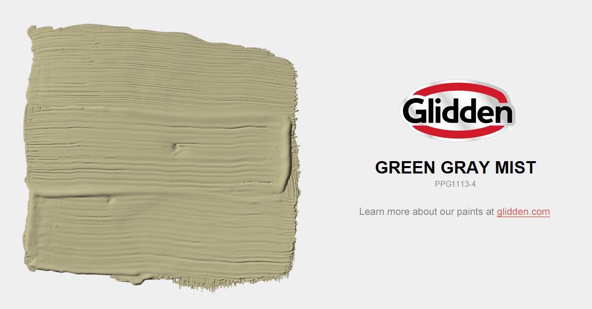 Green Gray Mist Paint Color Glidden Colors