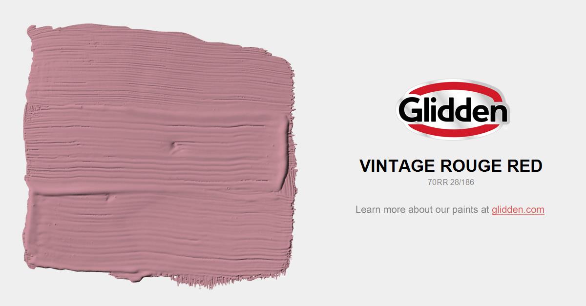 Vintage Rouge Red Paint Color Glidden Colors