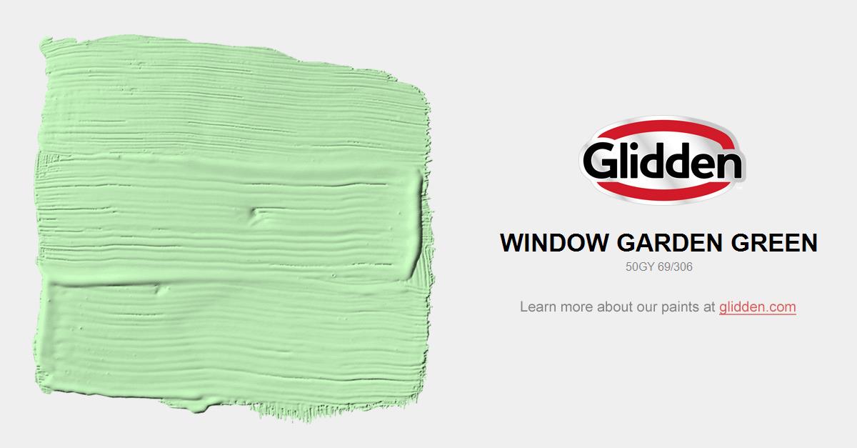 Window Garden Green Paint Color Glidden Colors