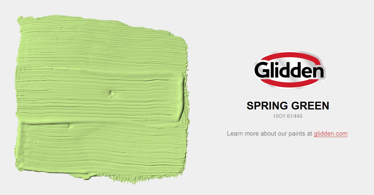Spring Green Paint Color Glidden Colors