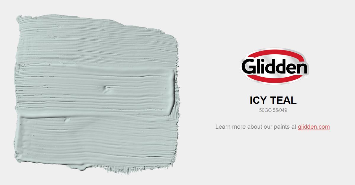 Icy Teal Paint Color Glidden Colors