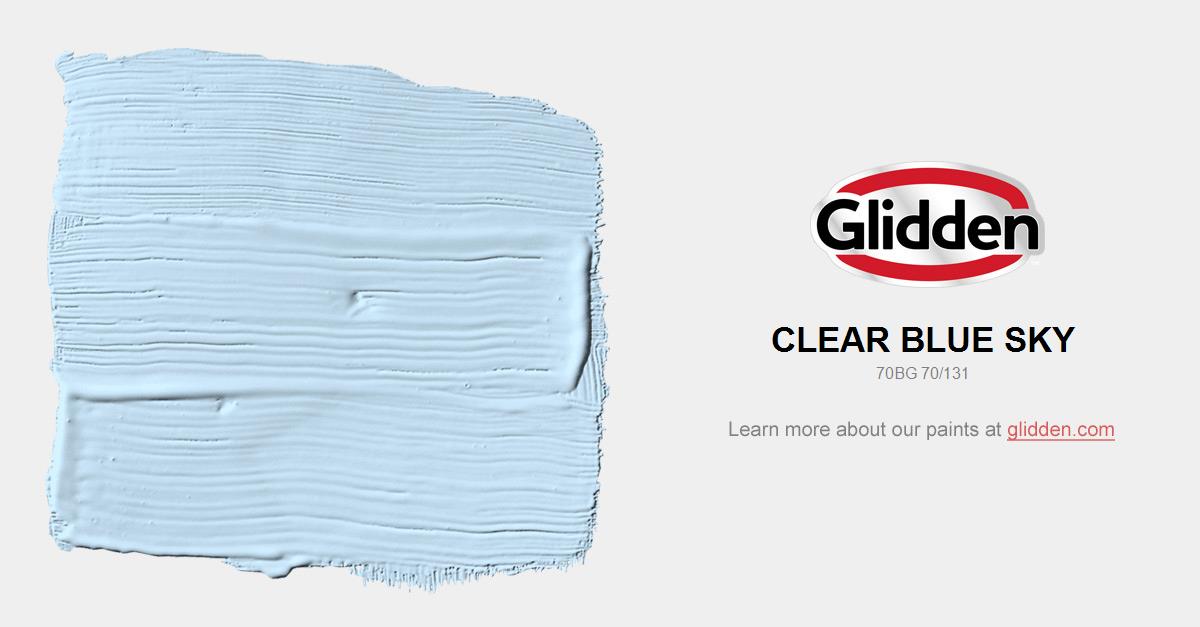 Clear Blue Sky Paint Color Glidden Colors
