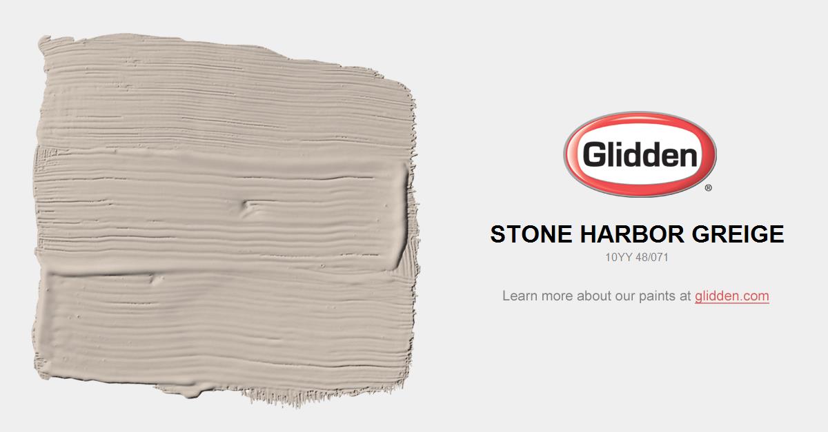 Stone Harbor Greige Paint Color Glidden Colors