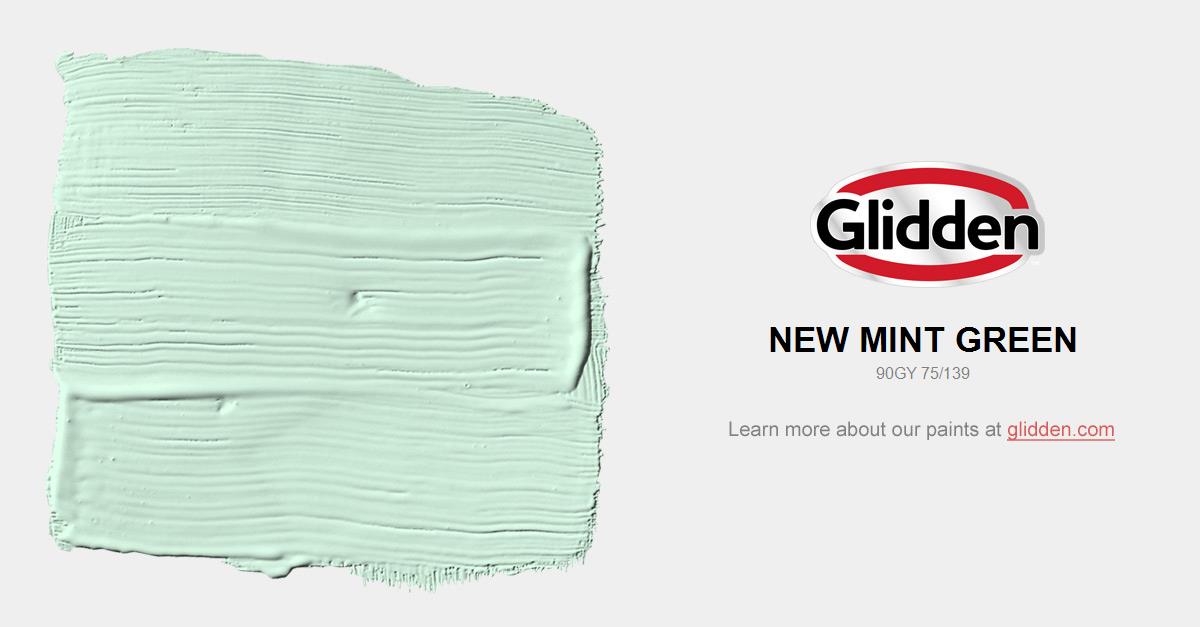 New Mint Green Paint Color Glidden Paint Colors