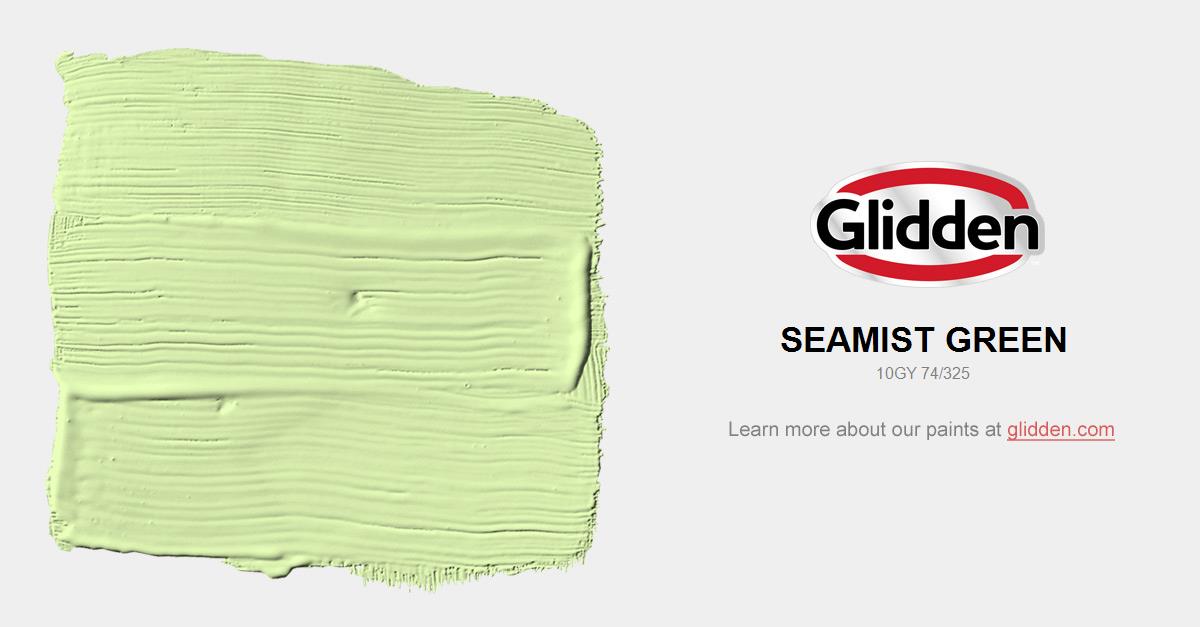 Seamist Green Paint Color Glidden Colors