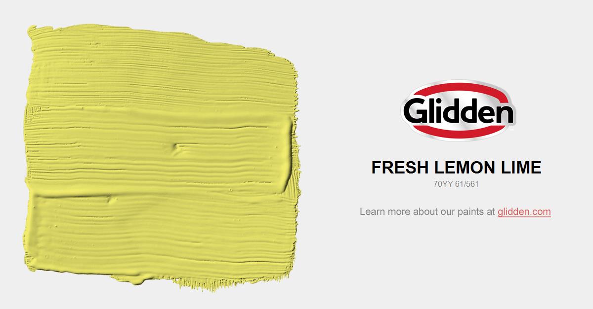 Fresh Lemon Lime Paint Color Glidden Paint Colors