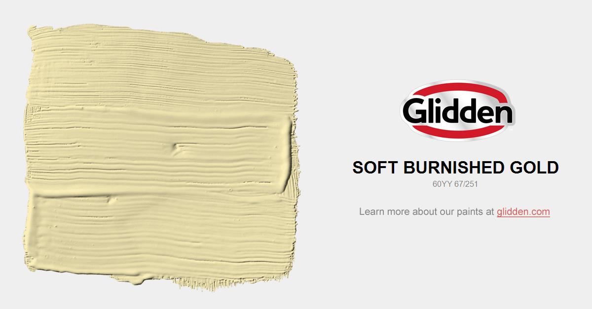 Soft Burnished Gold Paint Color Glidden Colors