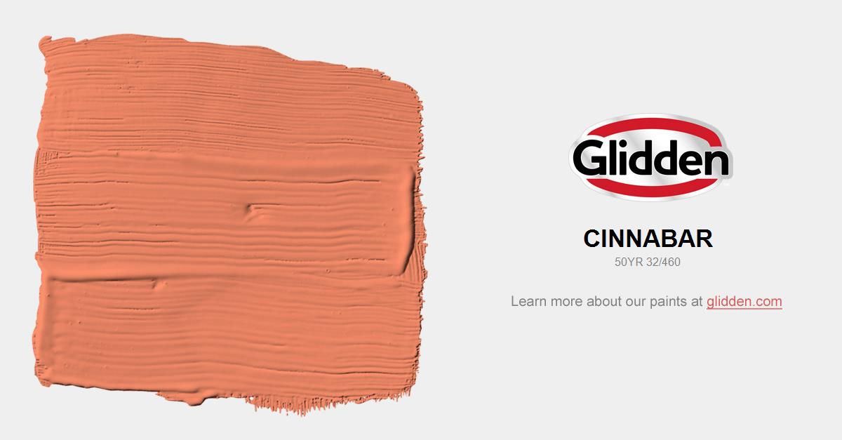 Cinnabar Paint Color Glidden Colors