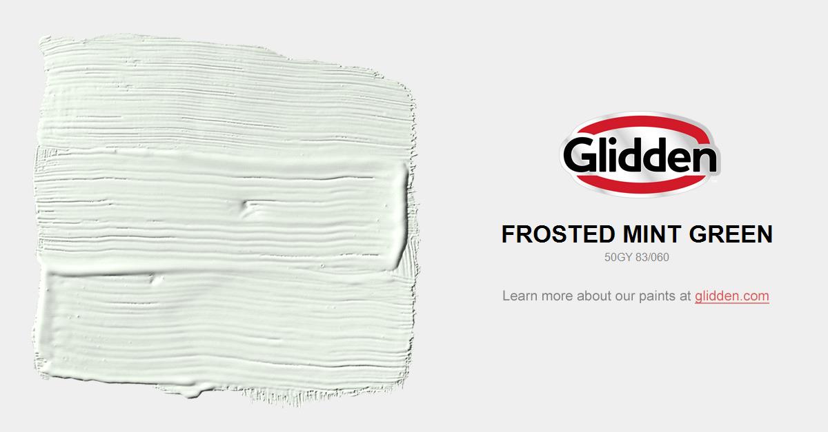 Frosted Mint Green Paint Color Glidden Colors