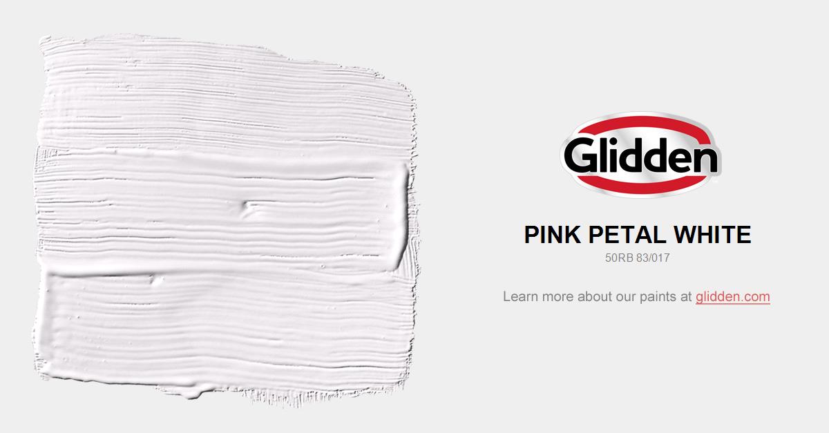 Pink Petal White Paint Color Glidden Colors