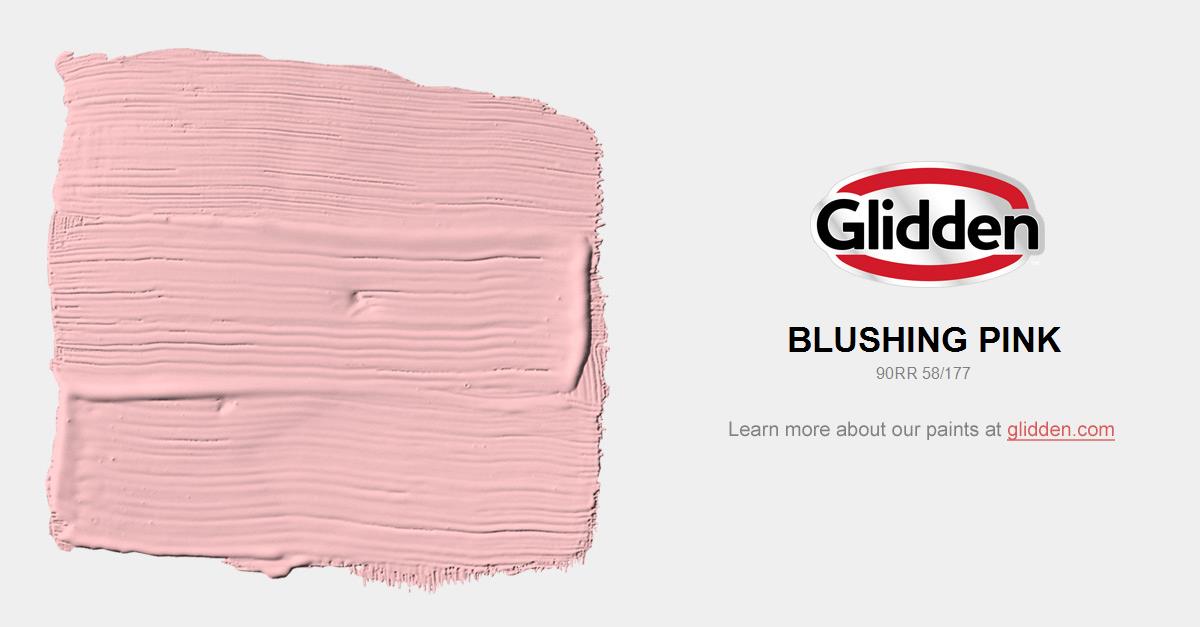 Blushing Pink Paint Color Glidden Colors