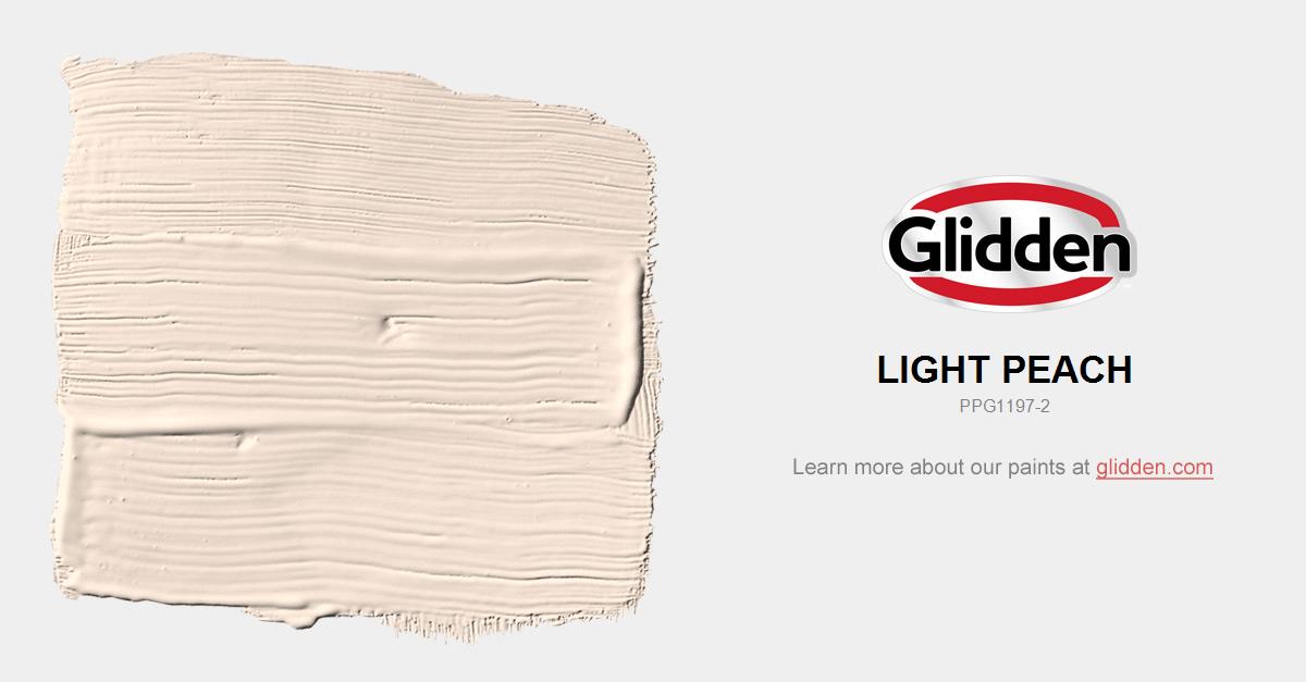 Light Peach Paint Color Glidden Paint Colors