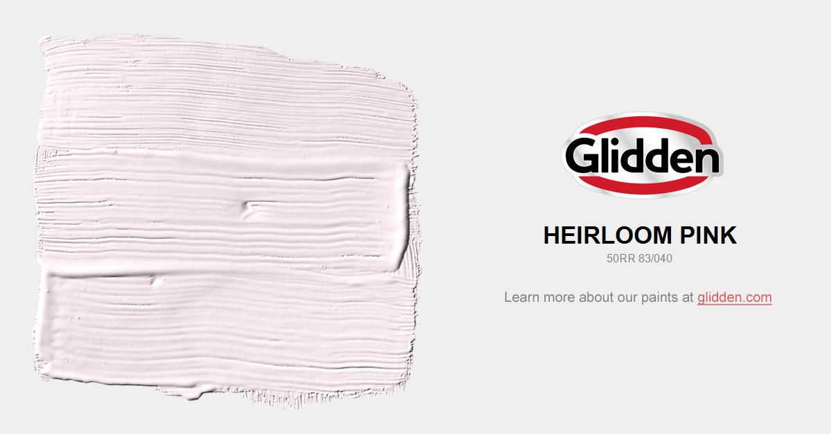 Heirloom Pink Paint Color Glidden Colors