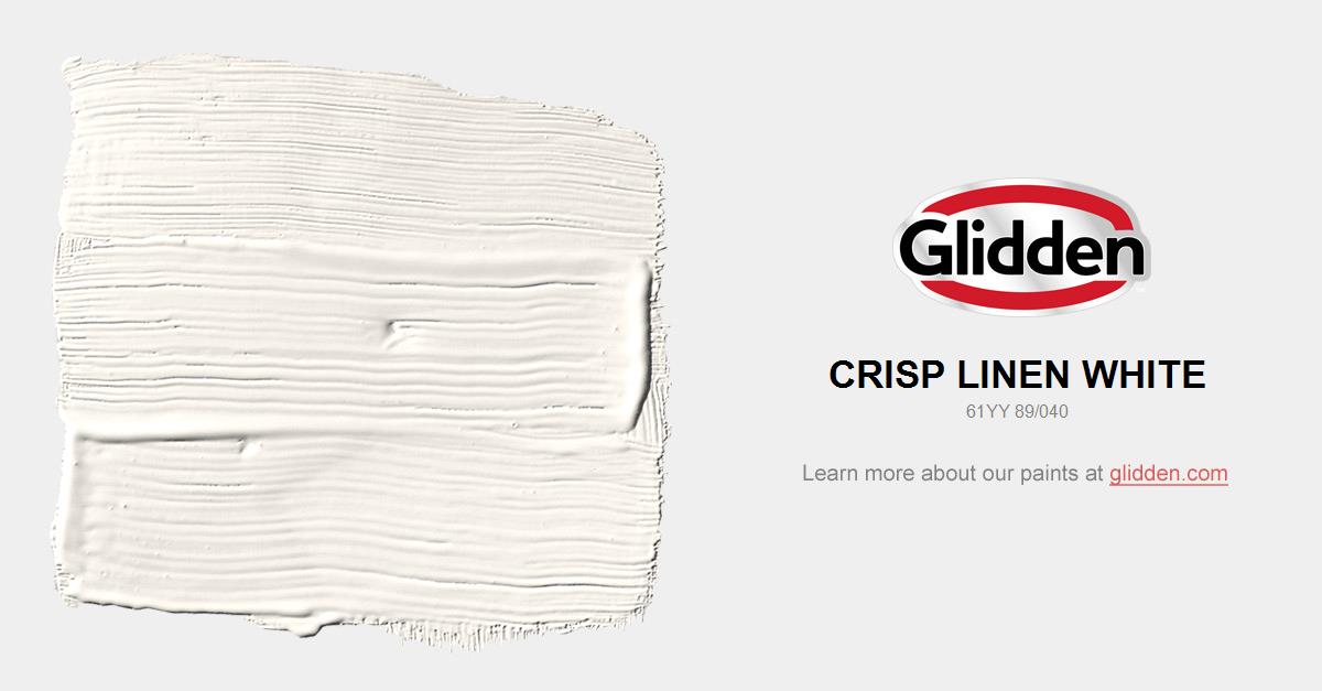 Crisp Linen White Paint Color Glidden Colors