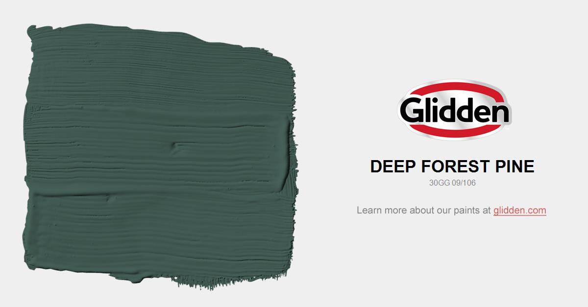 Deep Forest Pine Paint Color Glidden Colors