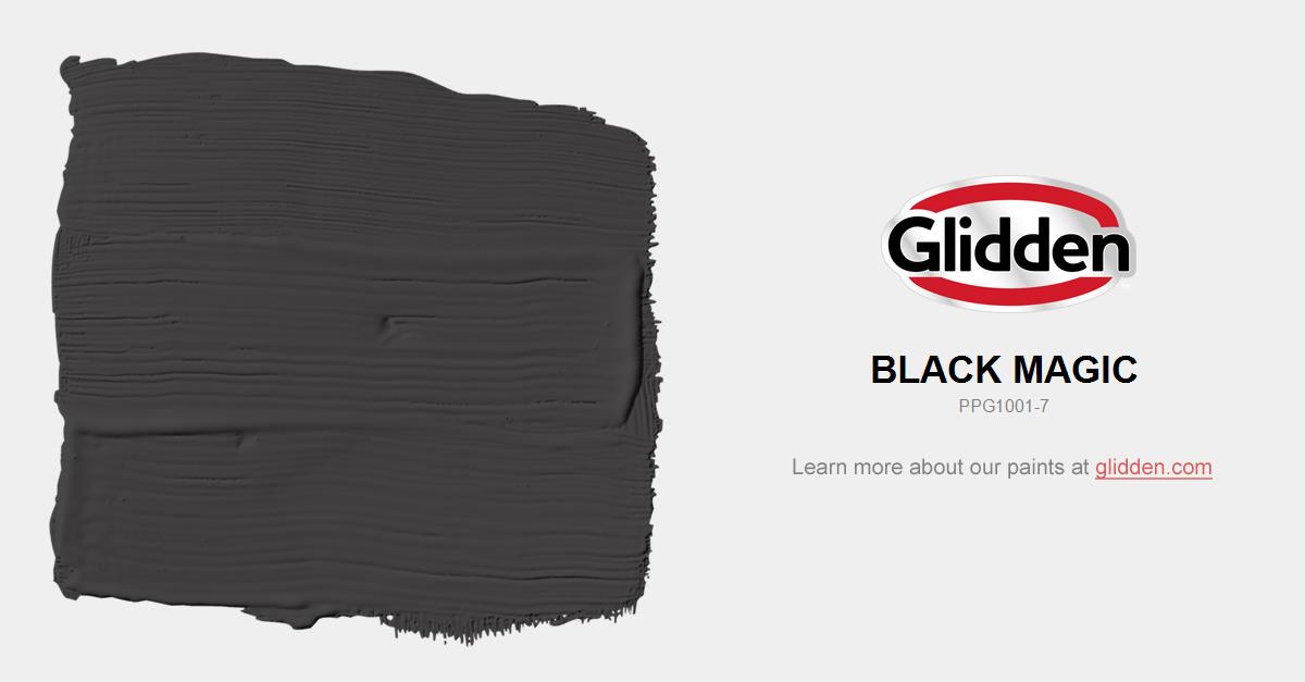 Black Magic Paint Color Glidden Paint Colors