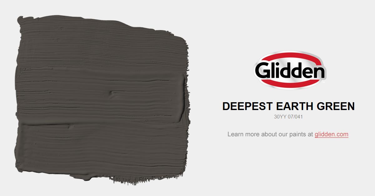 Deepest Earth Green Paint Color Glidden Colors