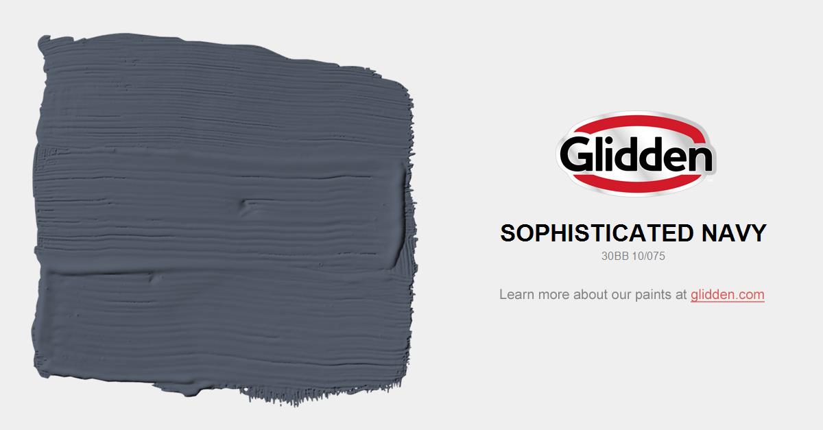 Sophisticated Navy Paint Color Glidden Colors