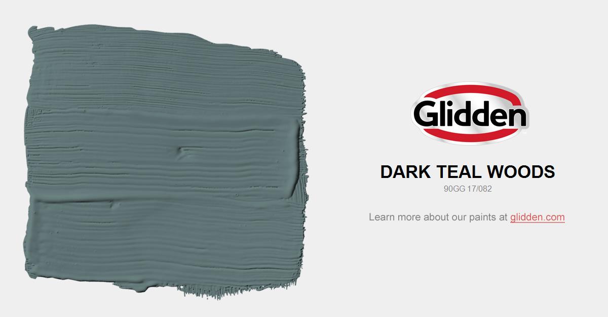 Dark Teal Woods Paint Color Glidden Colors