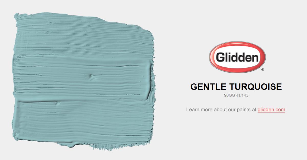 Gentle Turquoise Paint Color Gentle Turquoise Paint Color
