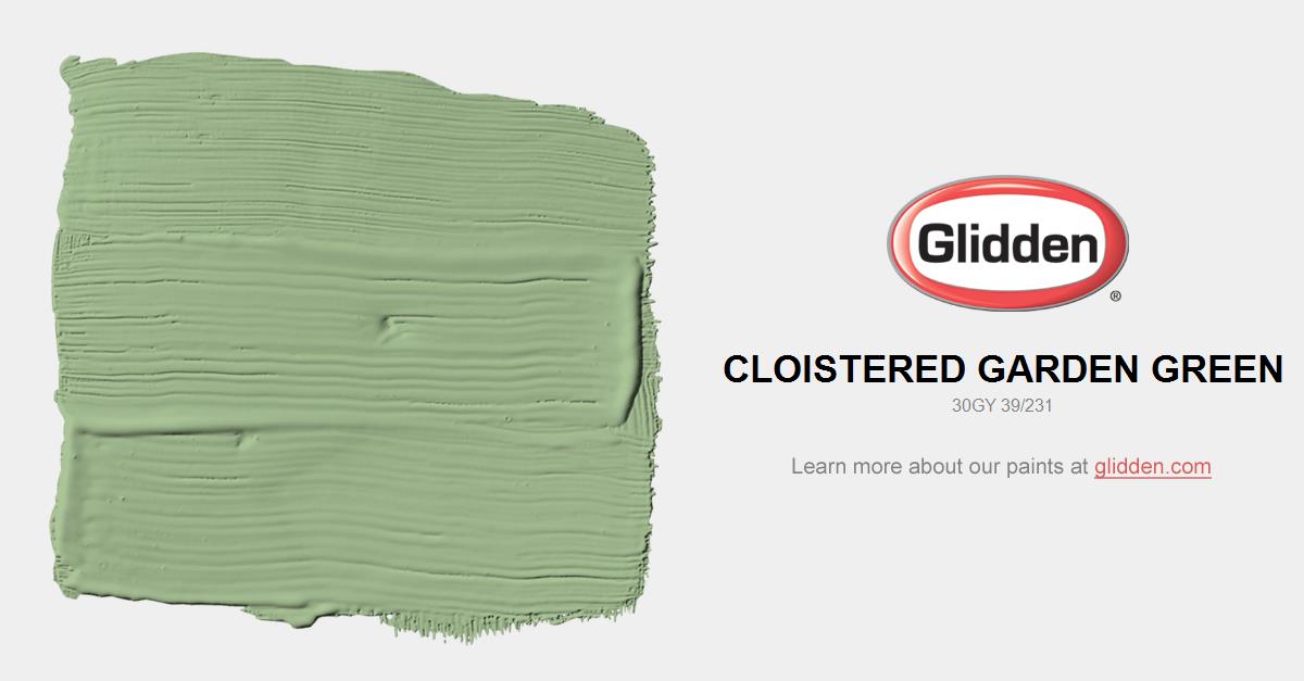 Cloistered Garden Green Paint Color Glidden Colors