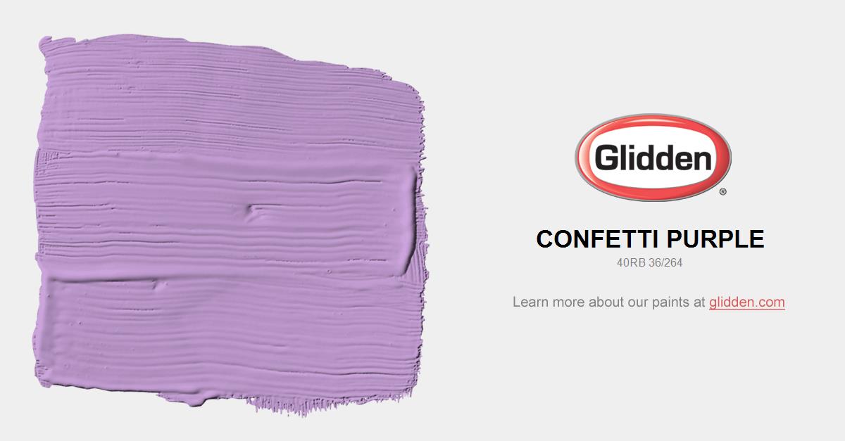 Confetti Purple Paint Color Glidden Colors