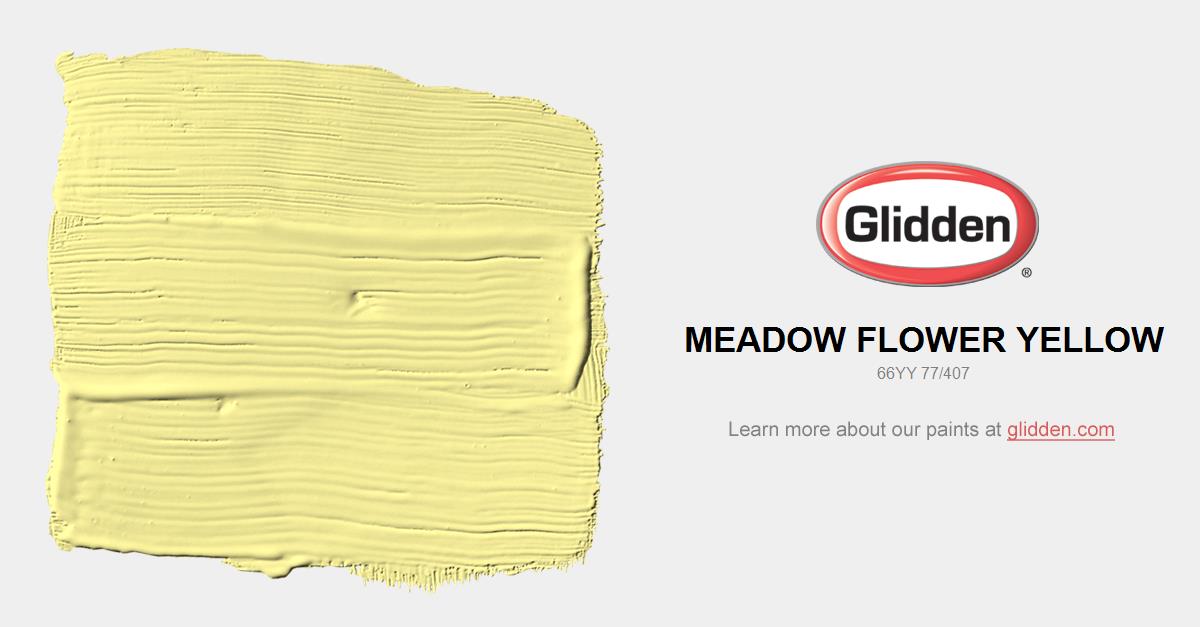 Meadow Flower Yellow Paint Color Glidden Paint Colors