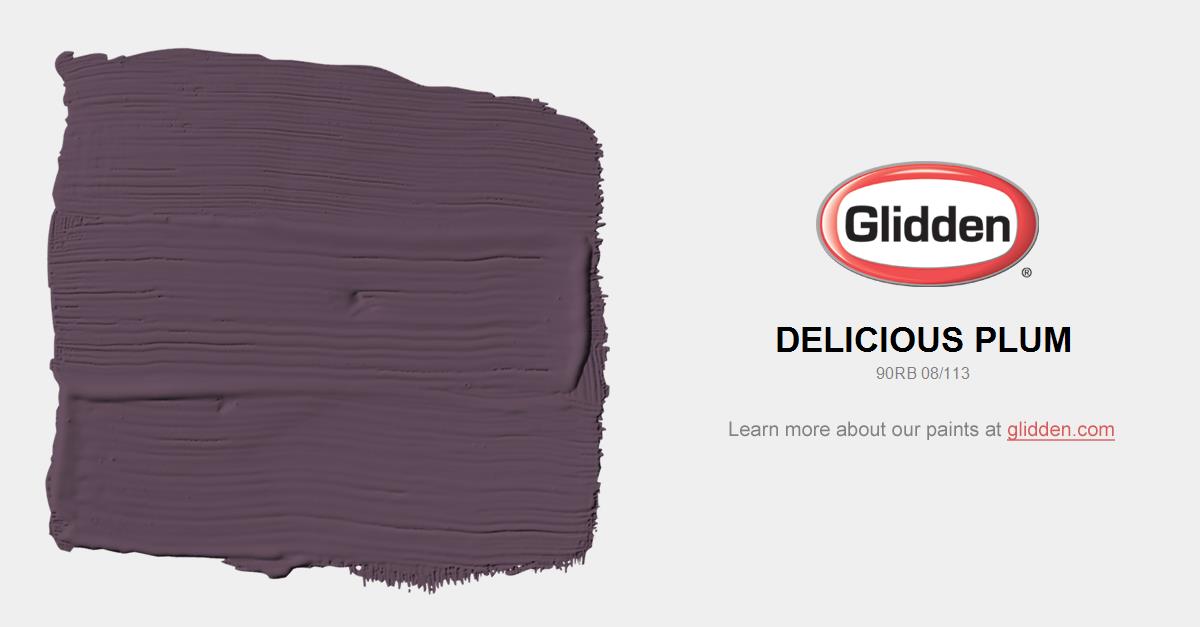 Delicious Plum Paint Color Glidden Colors